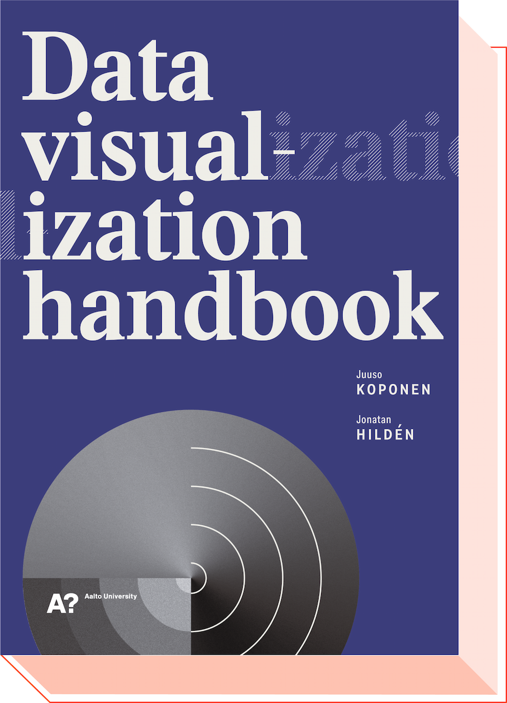 isometric illustration of Data visualization handbook cover